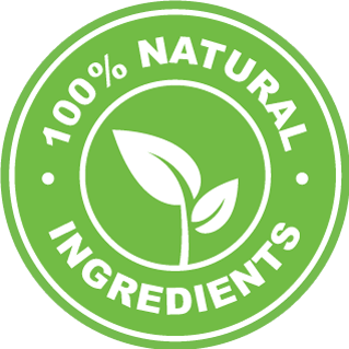 100% Natural badge — BloodPril® contains only nature-based inputs